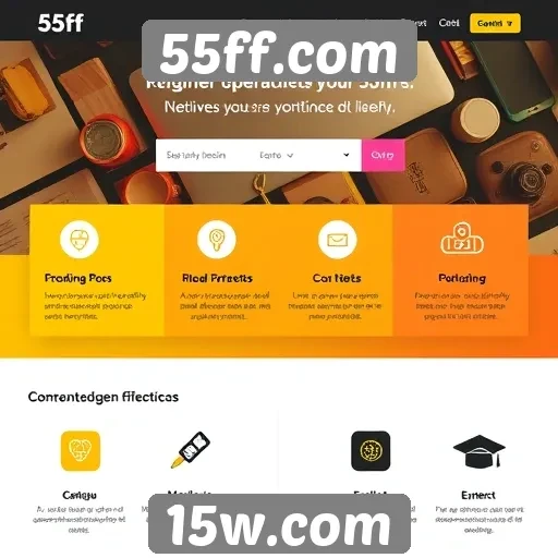 Características de usabilidade do site 55ff.com